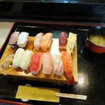 Senraku Zushi - すしランチ（680円）2016年11月