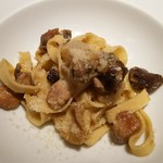 リストランテ ティー ブイ ビー - ポルチーニと山鶉のタリアテッレ（2015年11月）