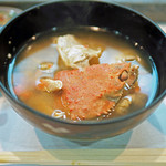 寿司栄 - 蟹のお味噌汁