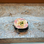 寿司栄 - 厚岸町大黒島沖秋刀魚の巻き寿司