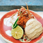 寿司栄 - ハイブリットの香箱蟹　身の方は加能蟹のオス、内子は香箱蟹（松葉蟹のメス）に内子