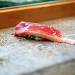 寿司栄 - 下り鰹の握り