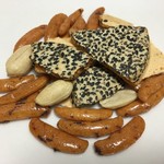 伊達な茶屋 - 割りせん＆わさび柿ピー（明太子味）