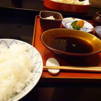 天兼 - ごはんと天つゆ大根おろし香の物
