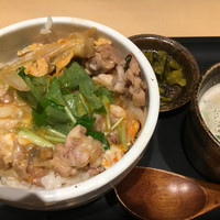喜鈴 - 5000円コース 〆の親子丼ハーフ