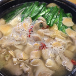 おふくろ亭 - ホル鍋定食 ニンニク入り 500円