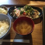 ぢょいふる - とり胸タタキ定食（￥750）