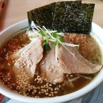 Mekiki No Ginji - 【2016.11.12(土)】まぐろラーメン(並盛・200g)646円