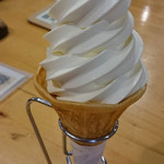 太古の湯 - 太古流ソフトクリーム（普通サイズ）：フローラルトップコーンを選択（300円税込）