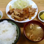 丸大ホール - しょうが焼き定食　600円　