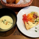 pasta＆meat STAUB - スープ、サラダ、パン