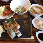 とろさば料理専門店　SABAR - とろさば寿司定食（16.10.23）