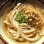 西端手打 上戸 - かけうどん 中  300円