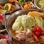 げんき食堂 WAKU家 - 名物「カレーもつ鍋」宴会コース