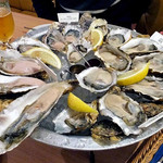 FISHERMAN'S MARKET OYSTER BAR - 「ハッピーアワーセット」の生ガキ（４人前）（２０１６年１１月）