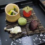 沙山亭 - 木枯らしの庭　五種盛