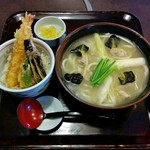 むぎの里 - 塩麹うどんセット（799円）
