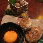 大衆酒場 『それいけチャラ男。』 - 自家製 てごね！鶏つくね 400円。