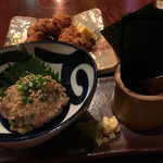 ？？？ のなめろう 590円。