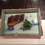大三 - 鮭の西京焼き　青い山椒の香りが利いています・・