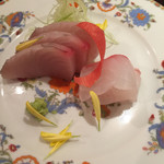 大三 - さわらと鯛のお造り