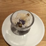 スガハラ - 米沢 天然茸（ムラサキシメジ + キシメジ） + 蕪の鬼おろし