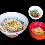 レプス座 八起 - あじのなめろう月見丼一式