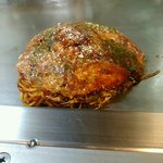 広島流お好み焼 つかさ - 広島流お好み焼き単品 エビ 900円