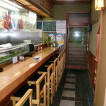 まる田 - カウンター席