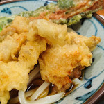 いぶきうどん - 2016.11 鶏ちくわ天ぶっかけ