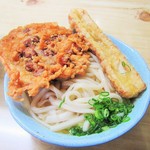 讃岐うどん がもう - うどん（大・温・温かいかけだし）＋天ぷら２つ。250＋100＋100円