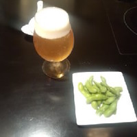 博多もつ鍋 やま中 赤坂店 - 生ビール+付け出し