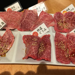 肉匠 迎賓館 - 本日の板長おすすめ6種盛り