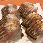 串焼き GoZZo - 炙りたてカマスの棒鮨【絶品】