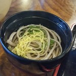 神楽宿 - 椀物：古代黒米うどん