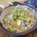 神楽宿 - 「蘇食物語 (1200円)」の台の物：山頭火鍋