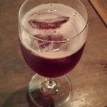 クワランカ カフェ - フルーツ玄米黒酢ソーダ