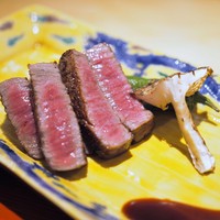 肉屋 雪月花 NAGOYA - 近江牛シャトーブリアンのステーキ　長野産松茸
                