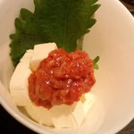 酒肴旬漁　狸穴 - クリームチーズに鯛酒盗