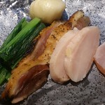 つけ麺一燈 - 一周年記念ラーメン「青森シャモロック・シャモロックそぼろ丼」