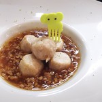 手打ちそば八轟 - お通し(里芋の唐揚げ)