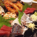 手打ちそば八轟 - 刺身盛合せ