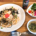 Mentaiko fresh cream pasta