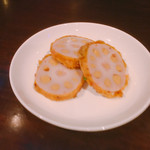 Spice&Dining KALA - お通し的なインド風辛子蓮根(^^)