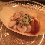 笹組 調整 - 北海道真鱈 白子ポン酢（2015年12月）