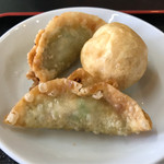 中国料理 幸華 - 定食の揚げ餃子