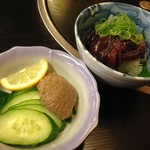 海鮮料理 吾作どん  - H.28.11.5.夜 カニミソ 480円税別・ホタルイカ沖漬 380円税別