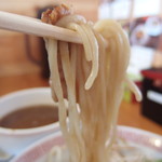 とんこつらーめん 大伸 - これがつけ麺の麺。