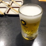 祖師ケ谷大蔵のひもの屋 - 生ビール