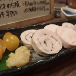 Sakagura Shimpuu - 南部とりを使った自家製のとりハム。この塩レモンがんま～い★